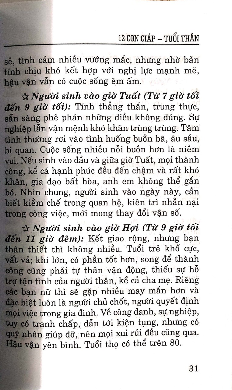 Tính Cách Và Tài Vận Tuổi Thân