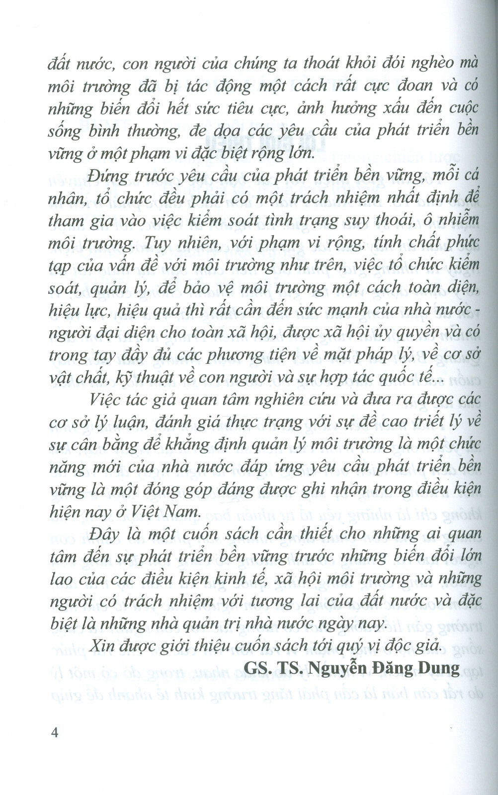 Chức Năng Quản Lý Môi Trường Của Nhà Nước Đáp Ứng Yêu Cầu Phát Triển Bền Vững Ở Việt Nam (Sách chuyên khảo) - TS. Bùi Xuân Phái