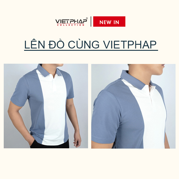 Áo Thun Polo Nam Cao Cấp VIỆT PHÁP / Form Basic - Chất liệu cotton co dãn thấm hút mồ hồi tốt 3204