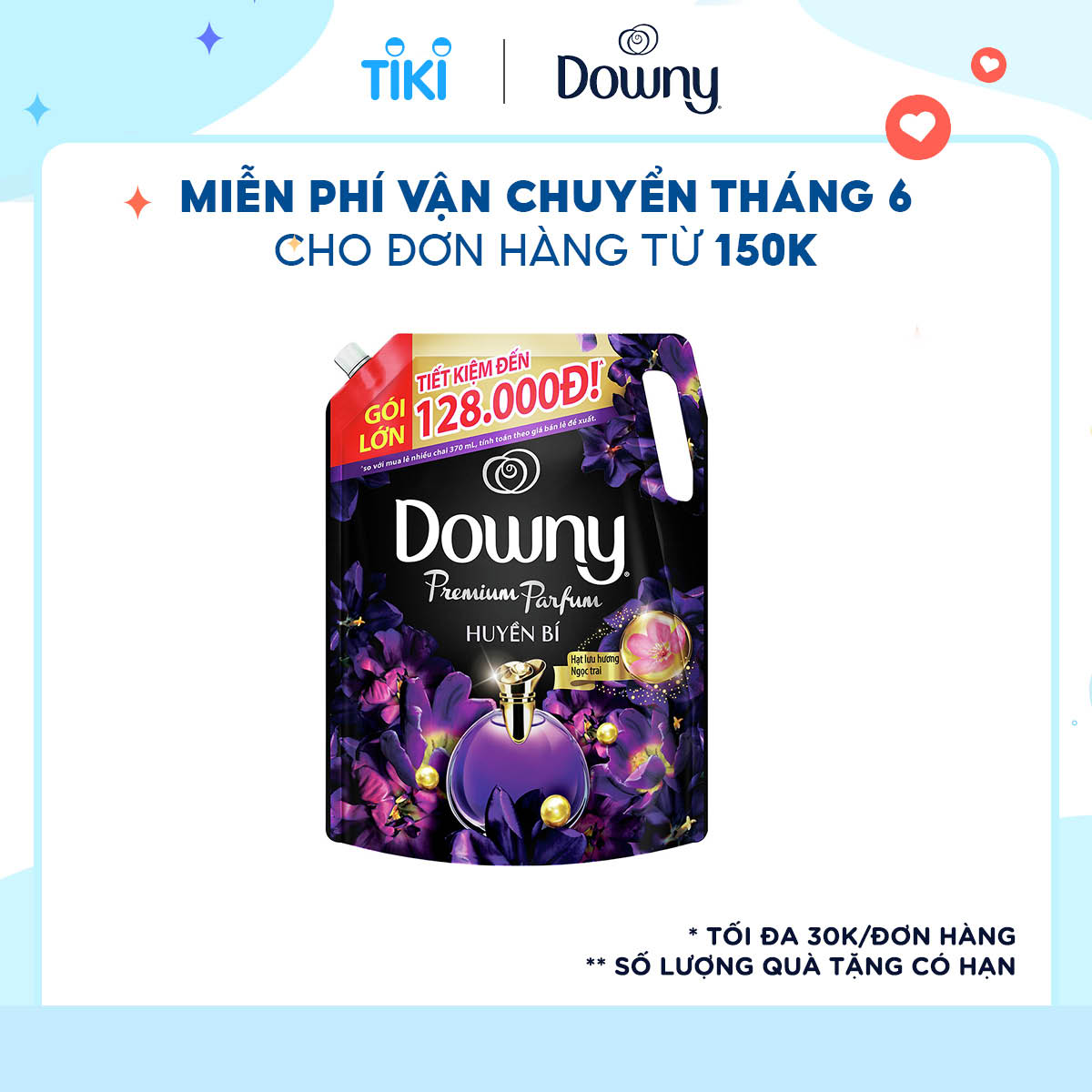 Nước Xả Vải Downy Huyền Bí Dạng Túi (2.2 Lít)