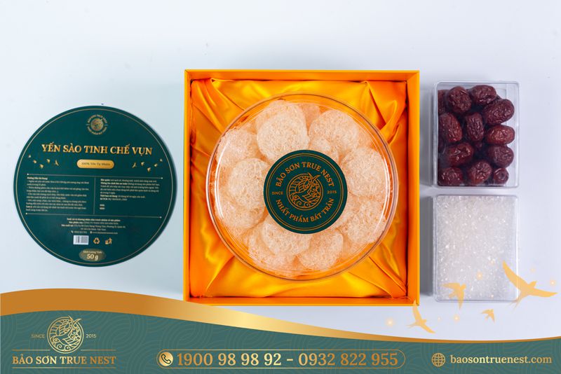 Tổ Yến Tinh Chế Vụn Tròn - Hộp 40gr - Bảo Sơn True Nest