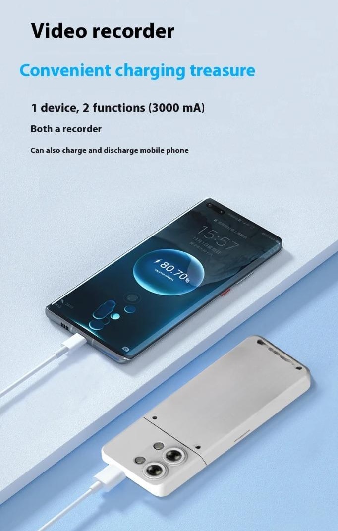 ROGTZ Máy Quay Phim Hành Động Thể Thao Đeo Trên Người, Camera Góc Rộng 2K, Màn Hình 1,5 inch, Ống Kính Xoay 180 Độ Action A3 - Hàng Nhập Khẩu