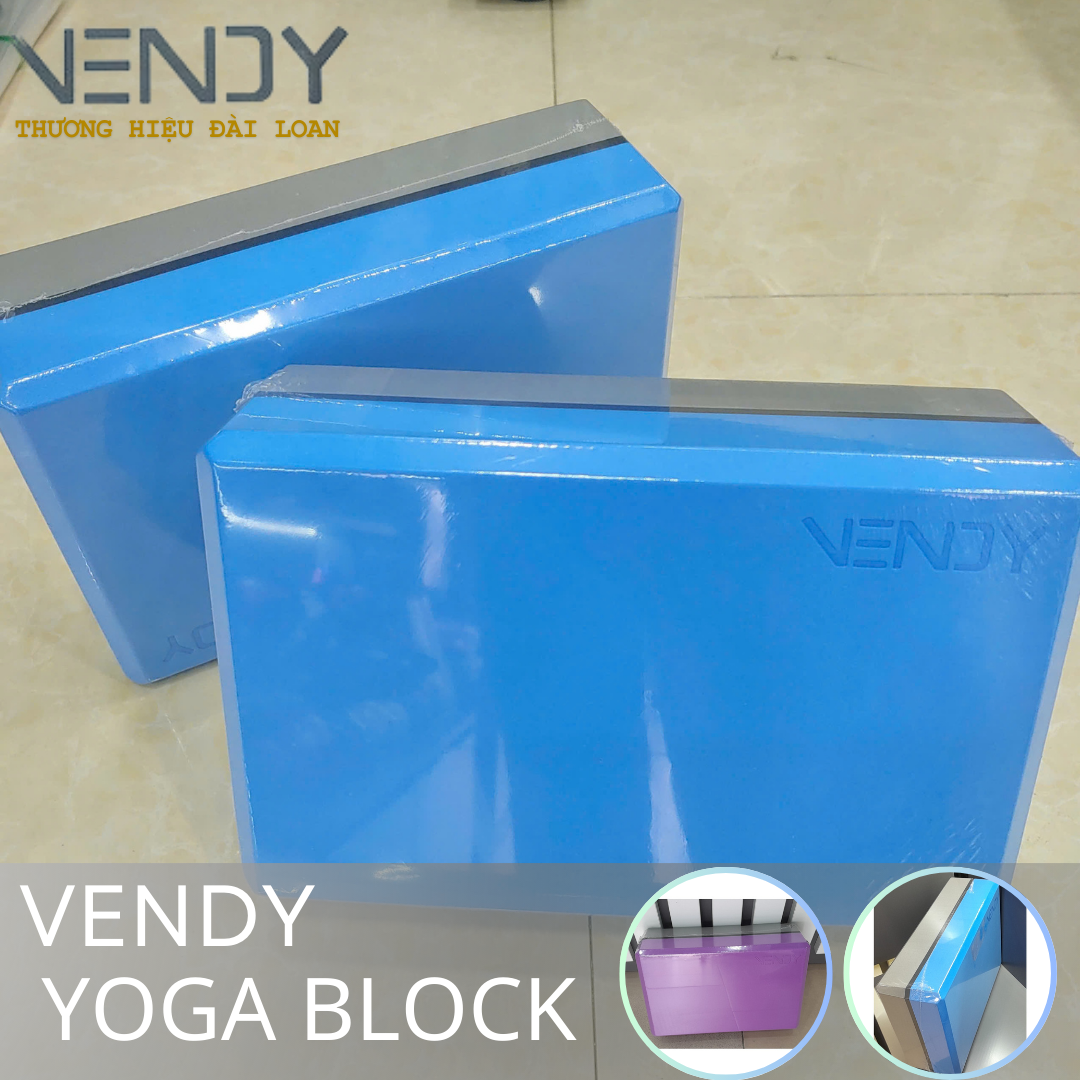 Gạch tập Yoga Cao Cấp Xốp EVA độ nén cao VENDY nhập khẩu Đài Loan - Hàng Chính Hãng (1 Cái)