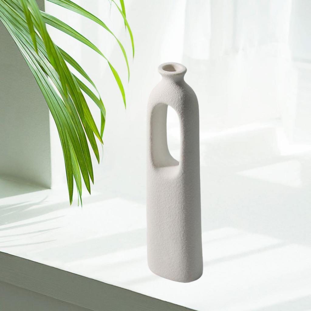 Modern Ceramic Flower Vase for Living Room Office Desktop Flower Arrangement