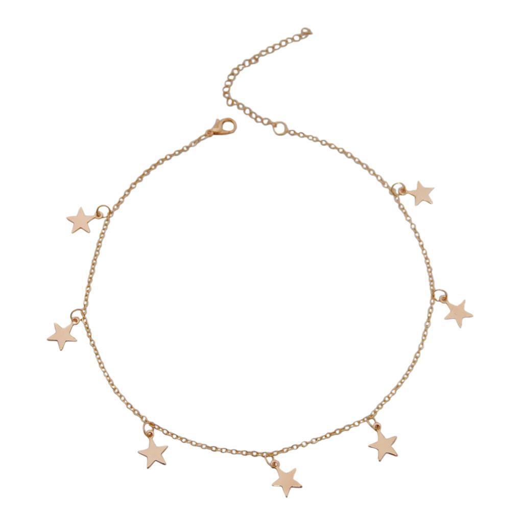 Lucky Star Choker Necklace Pendant Statement Necklace  Women