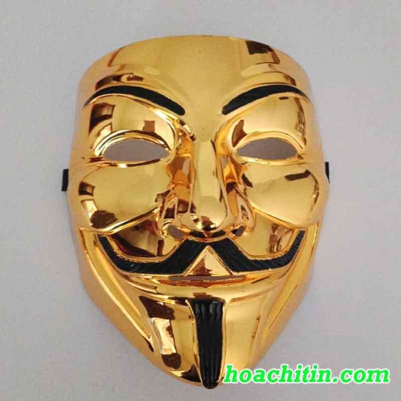 Mặt Nạ Hacker Guy Fawkes Hóa Trang Dự Tiệc Hàng Chất Lượng