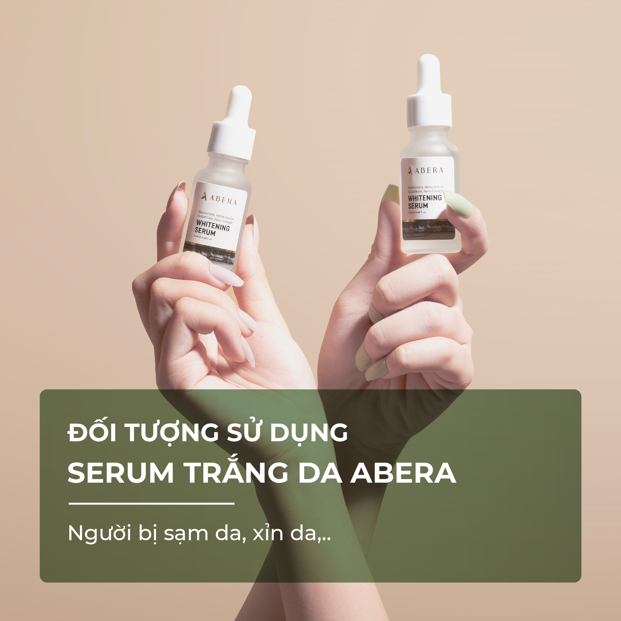 Serum Trắng Da Abera Dưỡng Cho Da Trắng Sáng, Mịn Màng, Ngăn Ngừa Kích Ứng