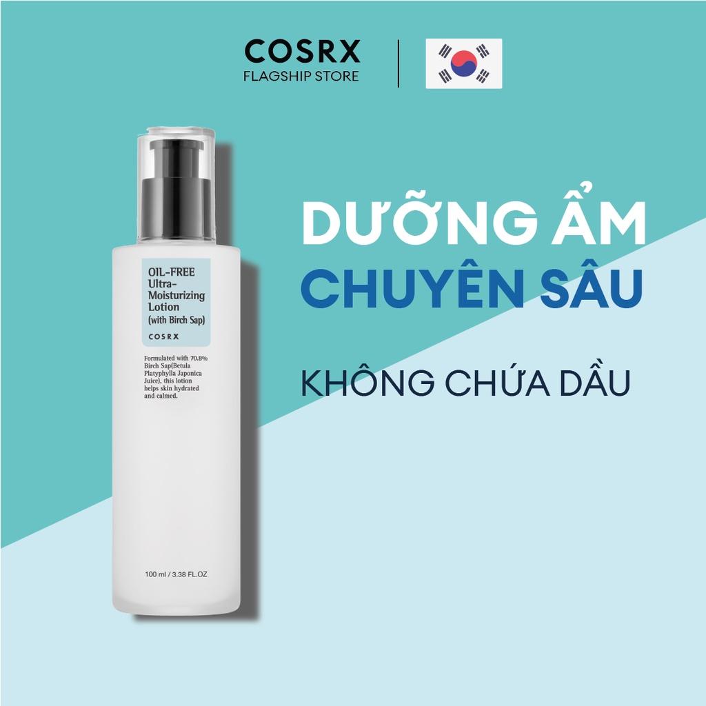 Sữa Dưỡng Ẩm Chuyên Sâu Không Chứa Dầu COSRX Oil-Free Ultra Moisturizing Lotion with Birch Sap