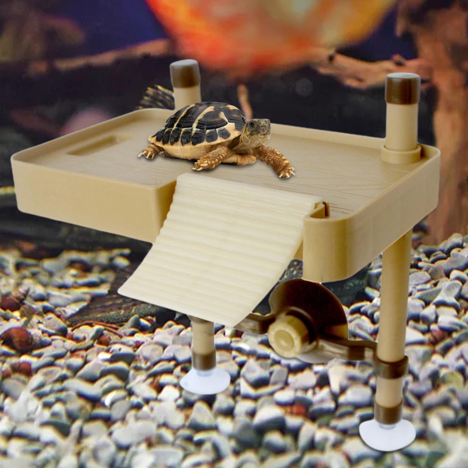 Large Turtle Basking Floating Platform Aquarium Terrarium Dock Ramp Ladder