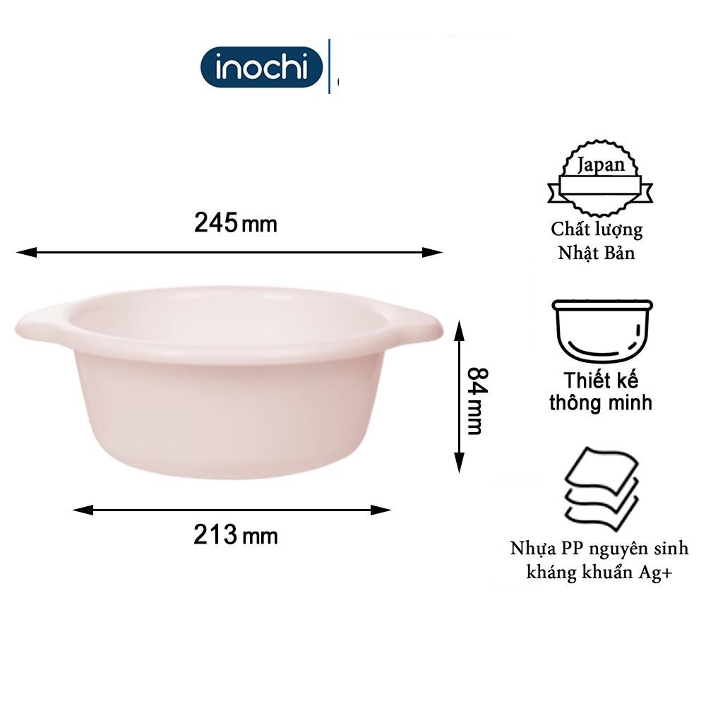 Thau rửa mặt -cho trẻ em nhựa nguyên sinh kháng khuẩn Ag+ cao cấp Notoro inochi 21/27/32 cm TRM01