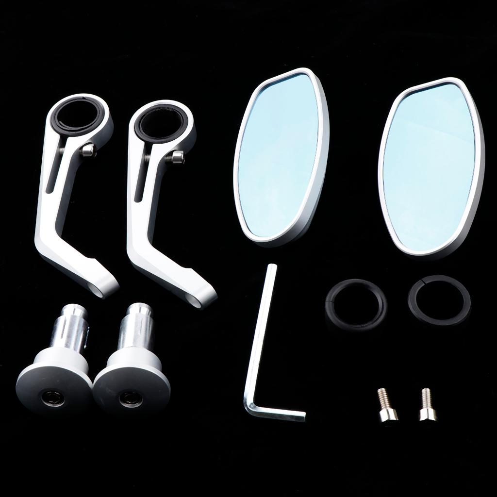 2 Pieces Motorcycle Side Mirror for Motorbike,Dirt Bike and Scooter