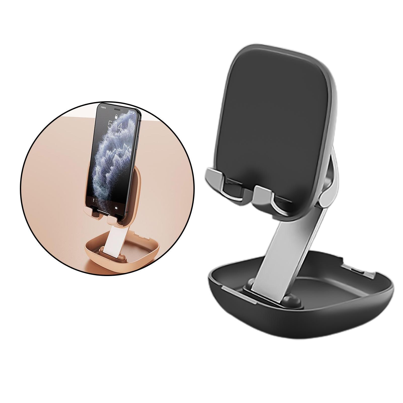 Universal Cell Phone Desktop Desk Stand Support Table Holder Black