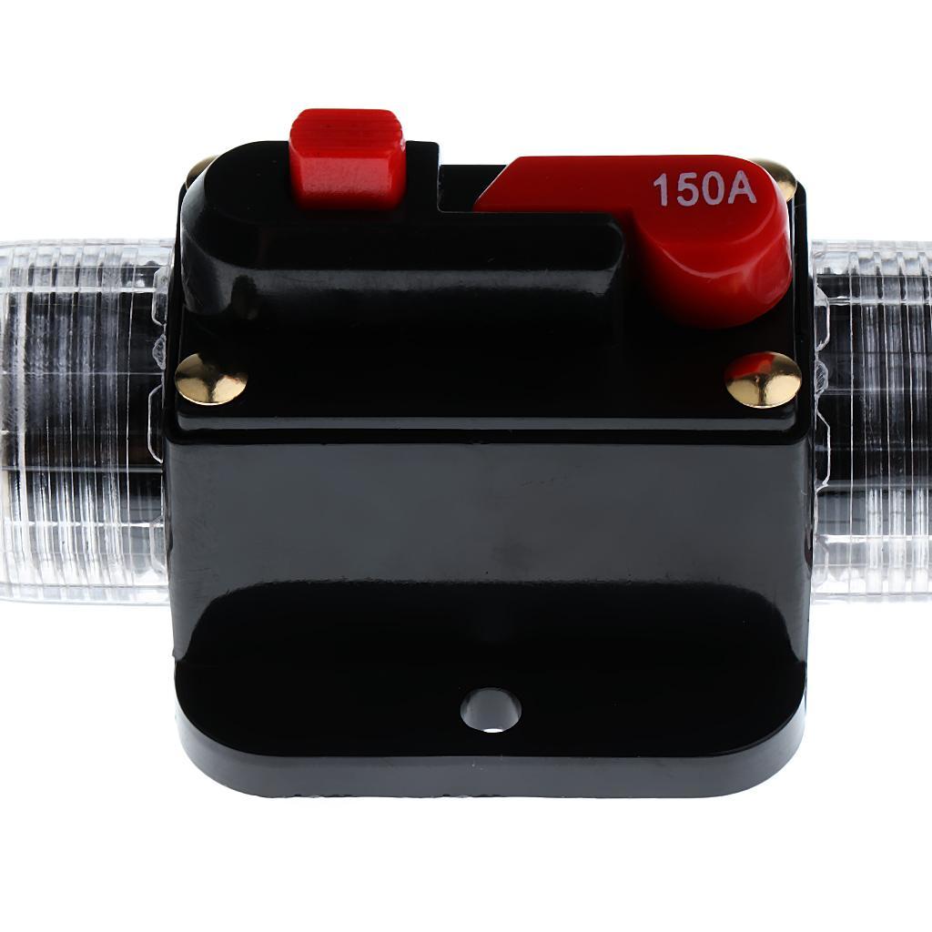3-4pack DC 12V-24V Car Audio Inline Manual Reset Circuit Breaker Fuse Switch