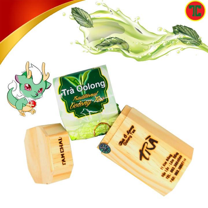 [TÂM CHÂU] Trà Oolong Hộp Gỗ 100G