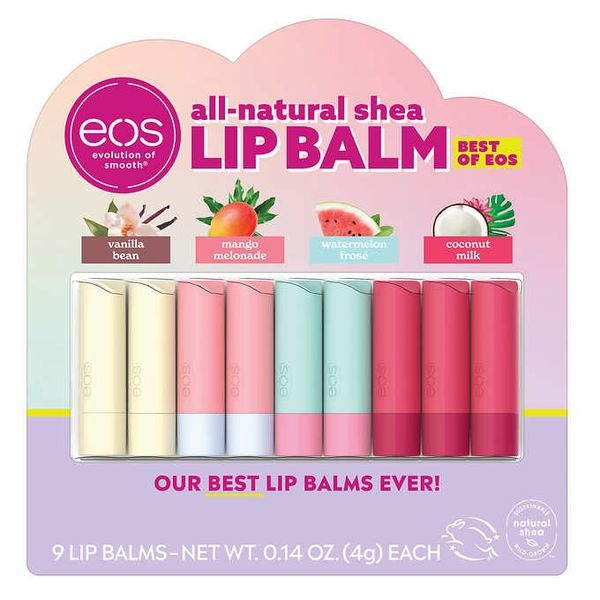 Set 9 SON DƯỠNG MÔI EOS BEST OF EOS LIP BALM 9 STICKS