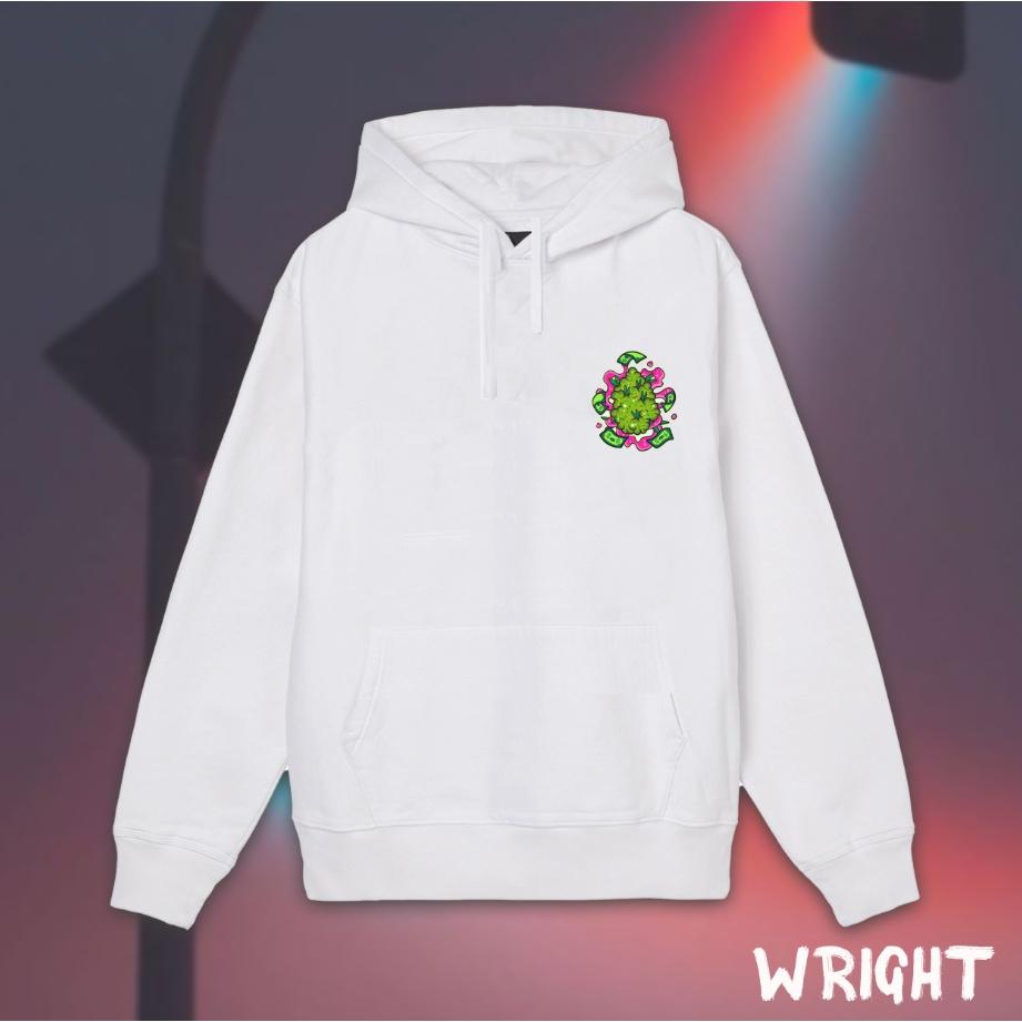 Áo hoodie Wright dollar flowers bigsize unisex