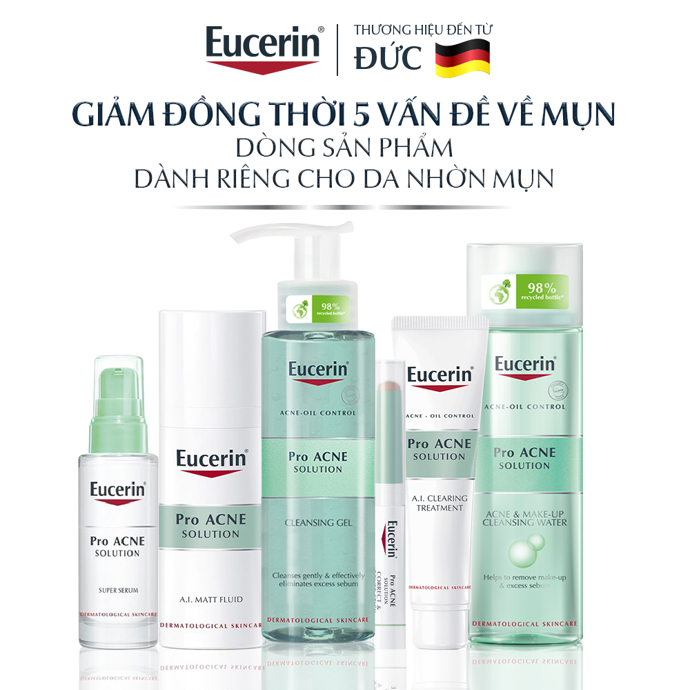 Tinh chất giảm thâm & dưỡng sáng cho da mụn Eucerin Pro Acne Triple Effect Serum 40ml