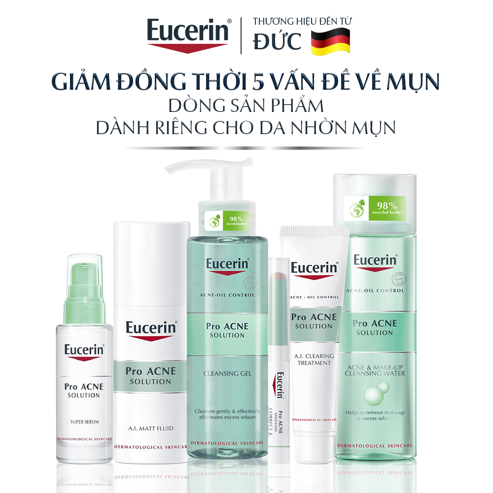 Tinh chất giảm thâm &amp; dưỡng sáng cho da mụn Eucerin Pro Acne Triple Effect Serum 40ml