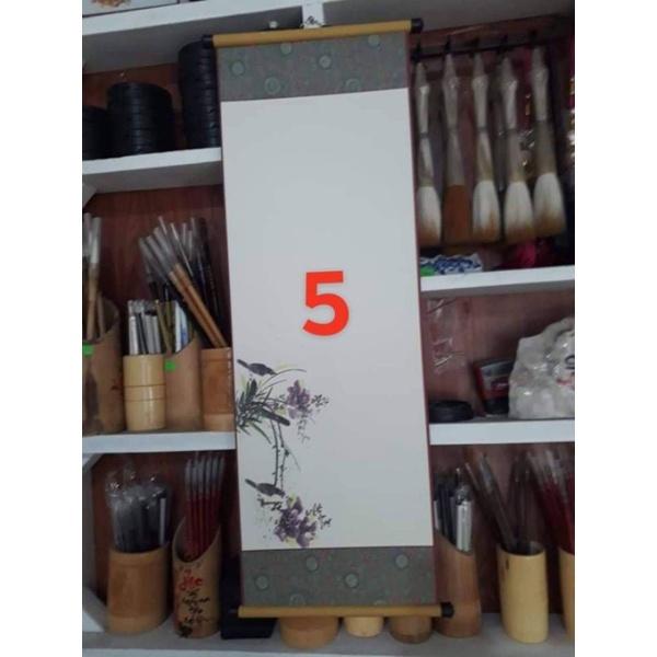 Combo 10 tờ Giấy viết thư pháp 27x80cm cả nẹp treo