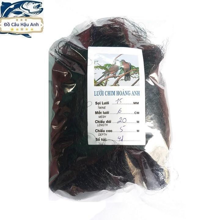 Lưới bẫy chim cu gáy cao 5m dài 10m - 50m mắt 6cm hàng thái lan cao cấp.