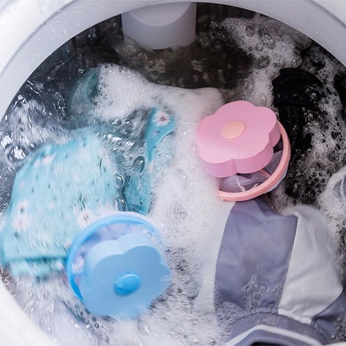 Bộ 2 túi lưới khử trùng máy giặt- Túi lọc rác thông mình cho máy giặt, dụng cụ lọc cặn máy giặt, không gây hại cho quần áo và dễ dàng sử dụng nhiều màu, giao màu ngẫu nhiên+ Tặng kèm hình dán ngẫu nhiên