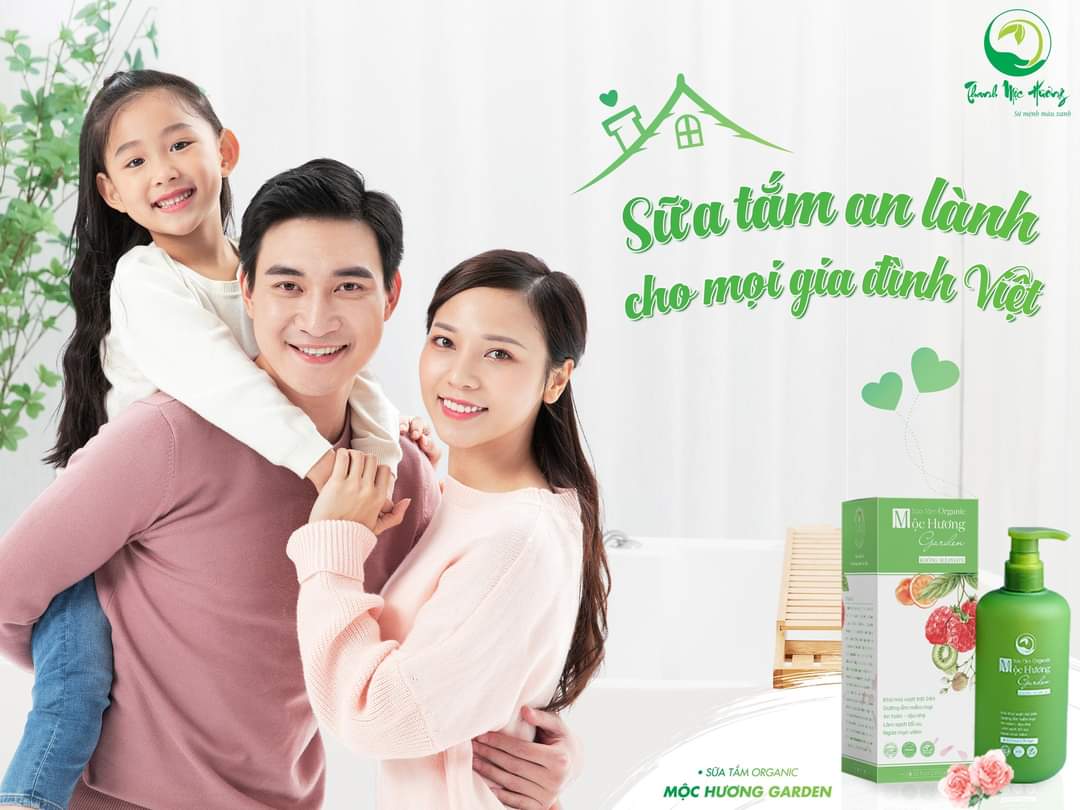 Sữa tắm trắng da ngăn ngừa rôm sảy mụn nhọt Thanh Mộc Hương 350ml