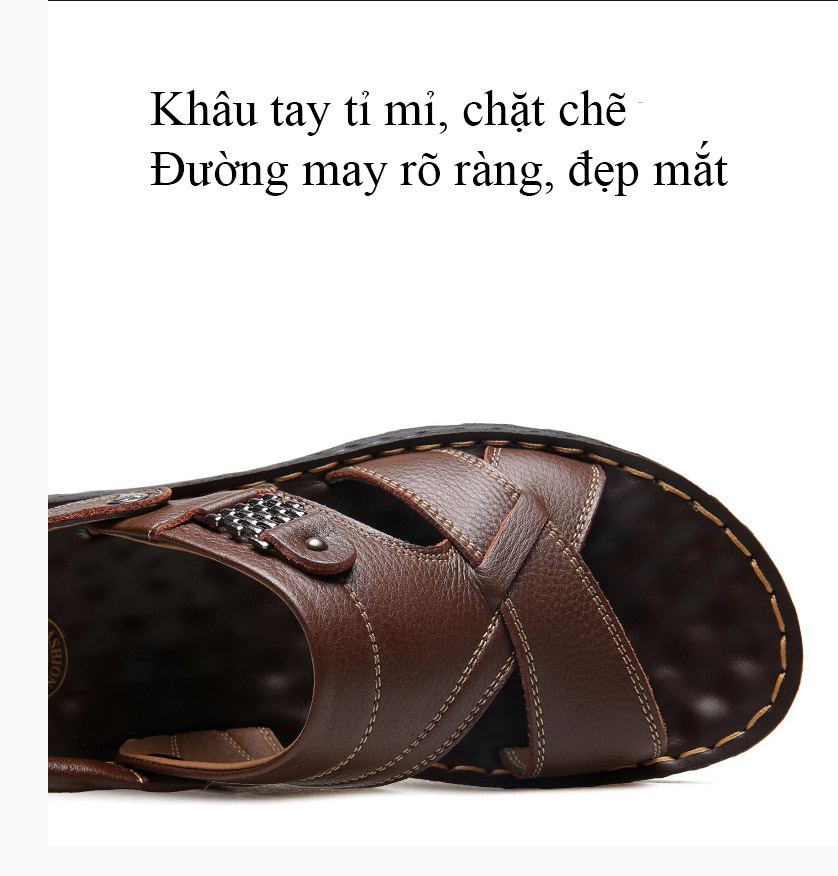 Giày sandal nam /dép quai hậu nam công sở da thật mã 692.LK