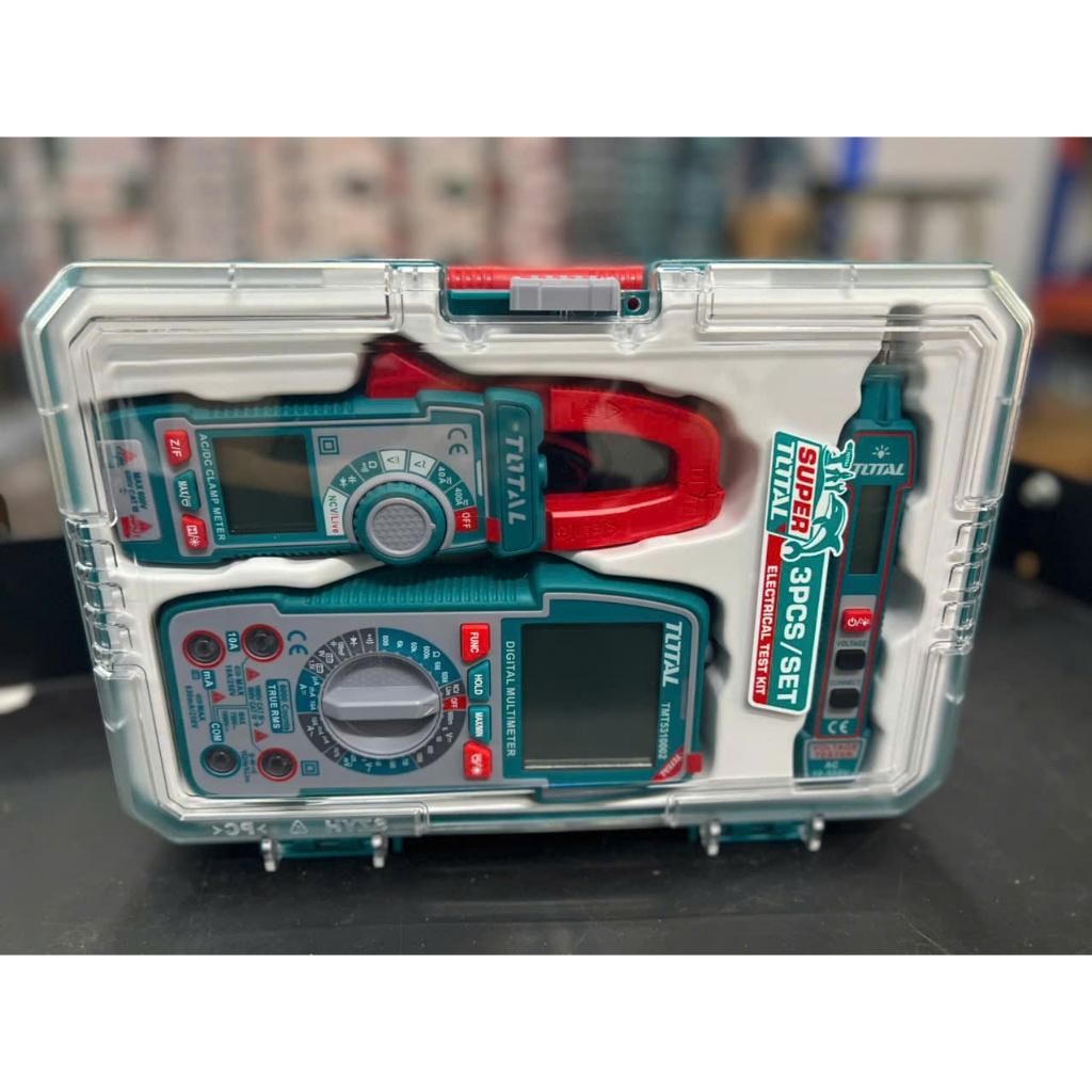 BỘ COMBO BÚT THỬ ĐIỆN THTS33001 &amp; ĐỒNG HỒ VẠN NĂNG KỸ THUẬT SỐ TMT531000 2 &amp; KỀM ĐO AC KỸ THUẬT SỐ TMT762002 TOTAL TOS24067 - HÀNG CHÍNH HÃNG