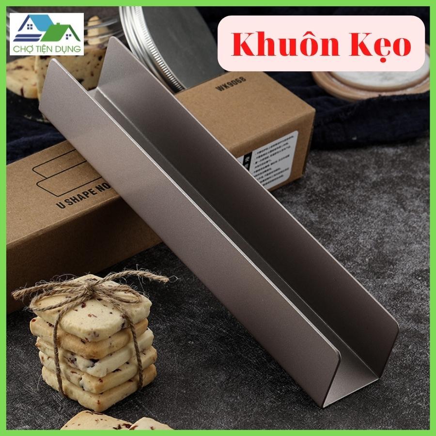 Khuôn Kẹo Chống Dính Làm Bánh Qui Kẹo Nougat Hình Chữ U 24,5cm - MOUNOUGAT-01