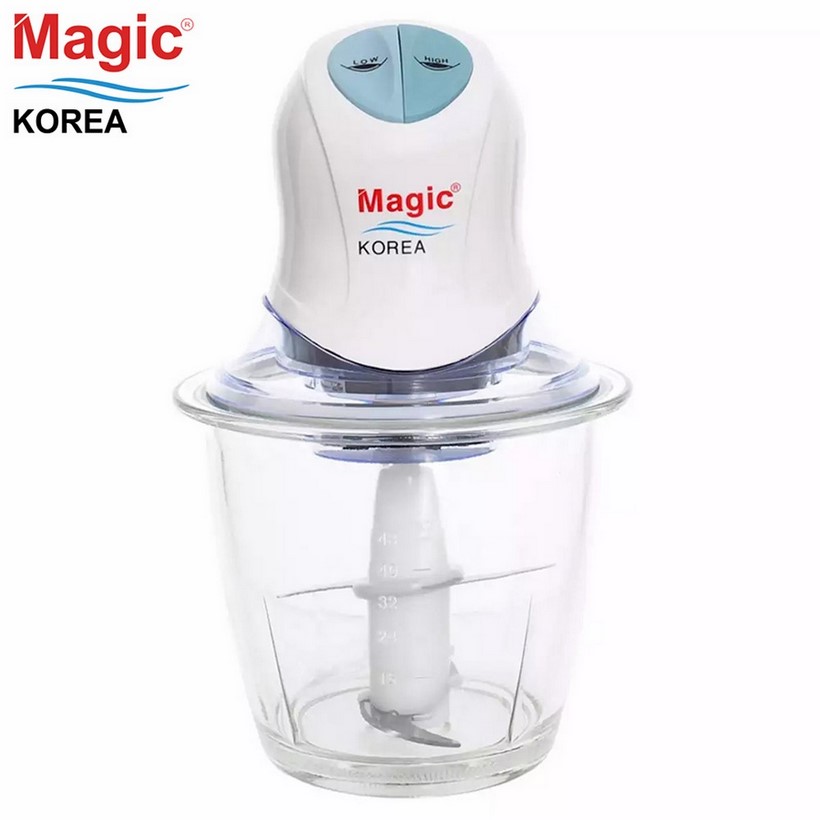 Nồi chiên không dầu Magic Korea A-78N (Trắng) Tặng Máy xay thực phẩm đa năng cối thủy tinh, 02 lưỡi xay kép Magic Korea A04 (1.5 lít)