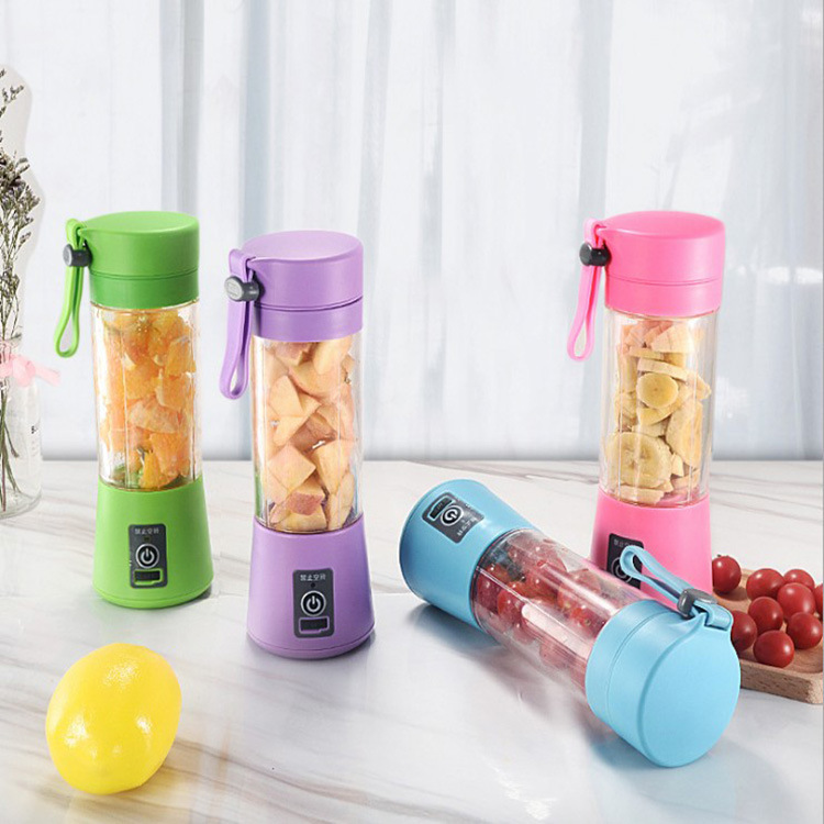 Máy Xay Sinh Tố Cầm Tay Mini - Máy Xay Hoa Quả 6 Lưỡi 2in1 Tiện Dụng