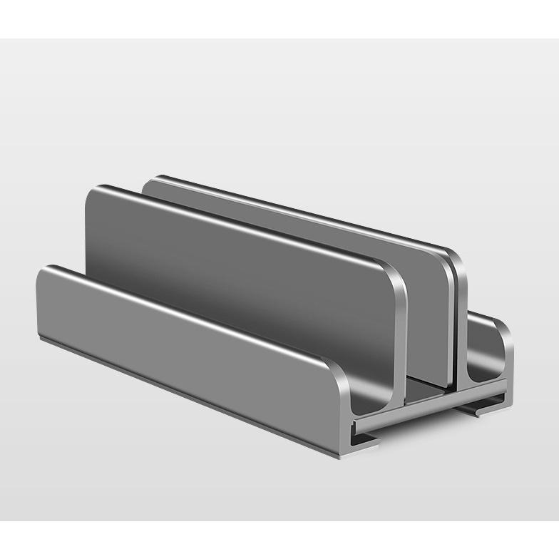 Giá đỡ Laptop Macbook, Máy tính bảng, Ipad Surface bằng nhôm nguyên khối dựng gọn gàng, chắc chắn.