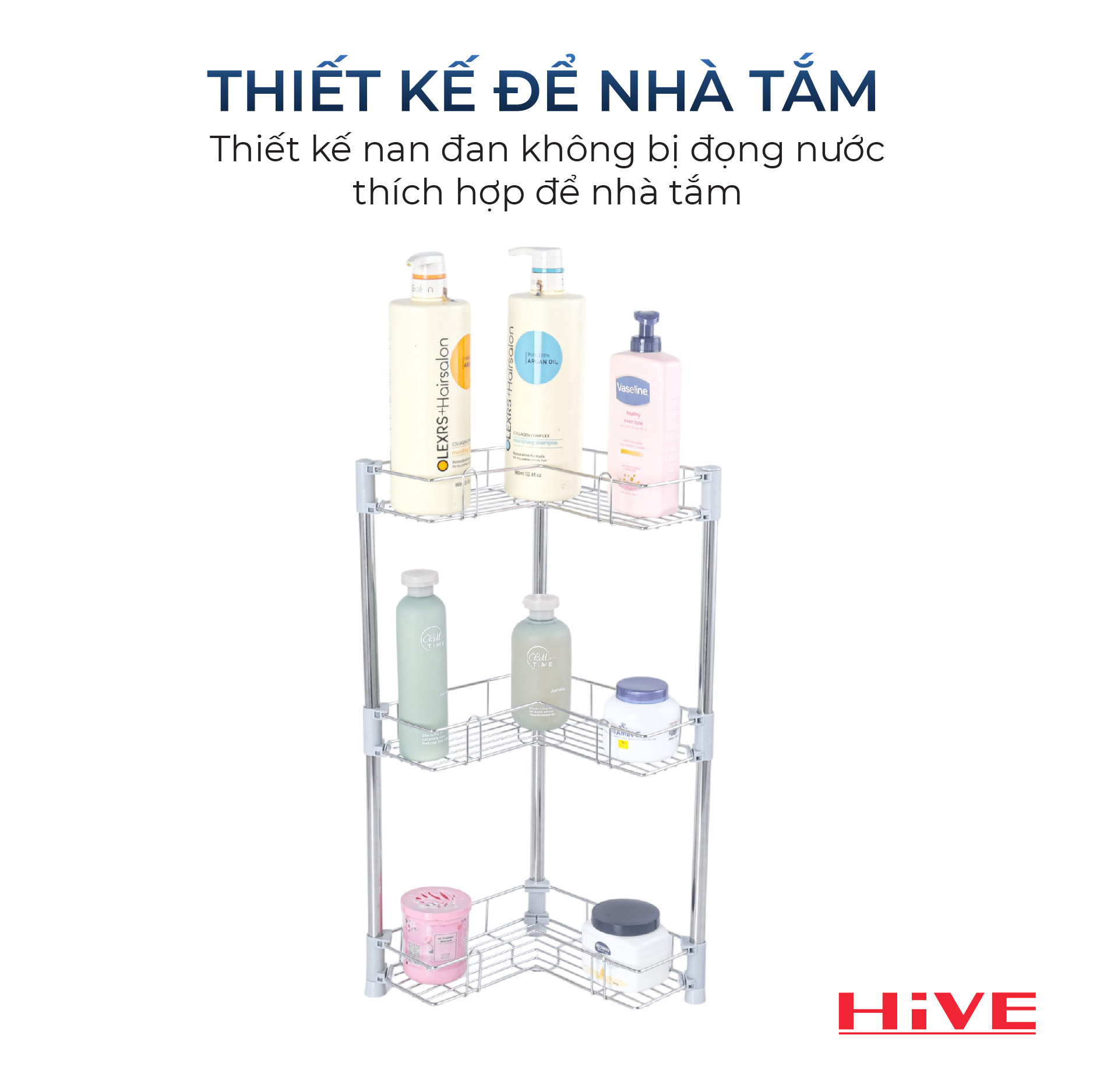 Kệ chữ L đa năng 2/3/4 TẦNG inox Cao Cấp
