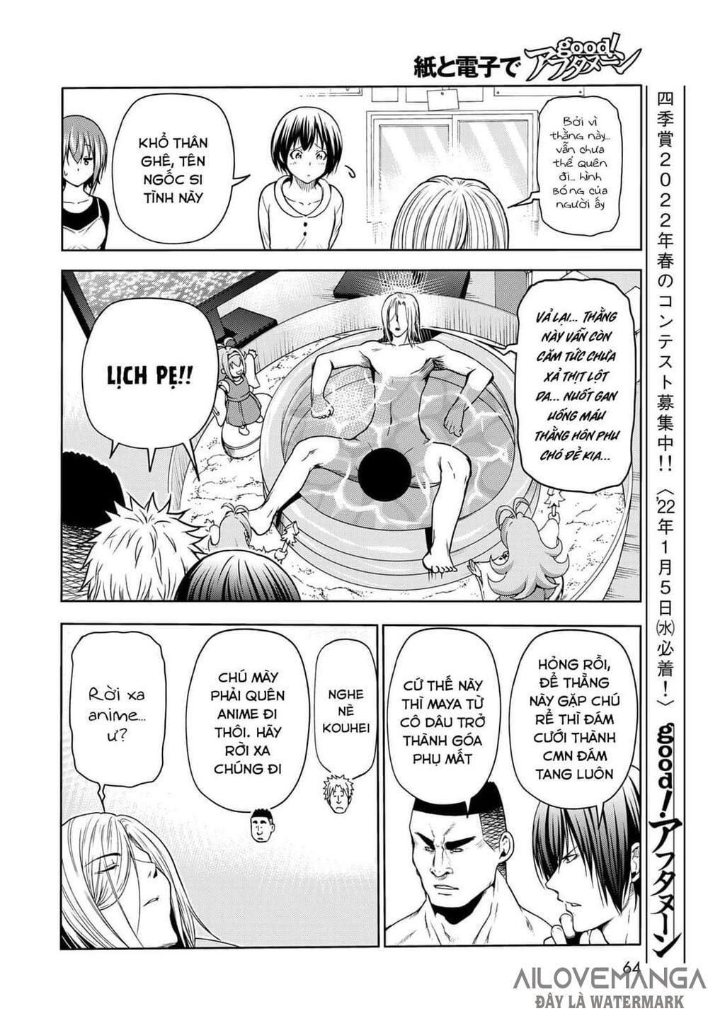 cô gái thích lặn - grand blue chapter 73.2 5