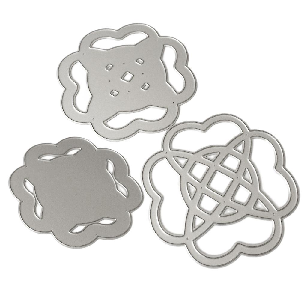 3Pcs Metal DIY Cutting Dies Scrapbook Photo Album Card Making Tool Embossed