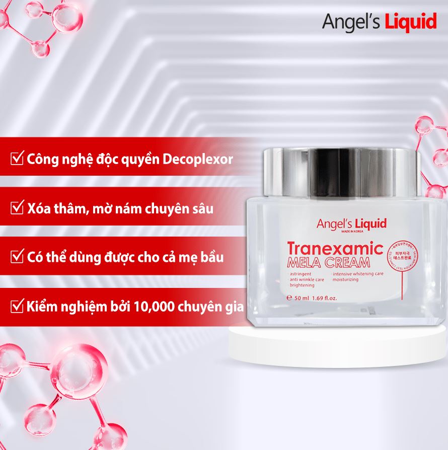 Kem Dưỡng Mờ Nám Chuyên Sâu Angel's Liquid Tranexamic Mela Cream