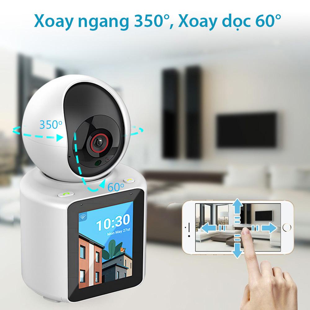 (Lỗi 1 đổi 1) Camera gọi Video 2 chiều Với màn hình IPS 2.8 inch, Phát hiện chuyển động, phát hiện tiếng khóc- Hàng chính hãng