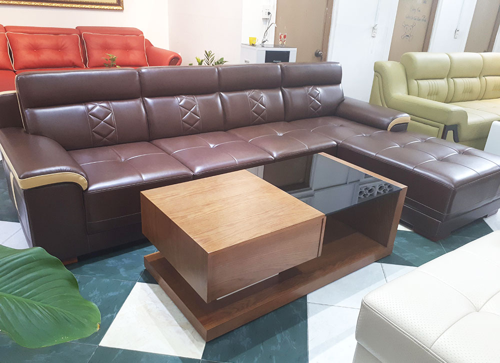 Ghế Salon Góc L Phối Màu Sang Trọng - Sofa Góc Cho Phòng Khách