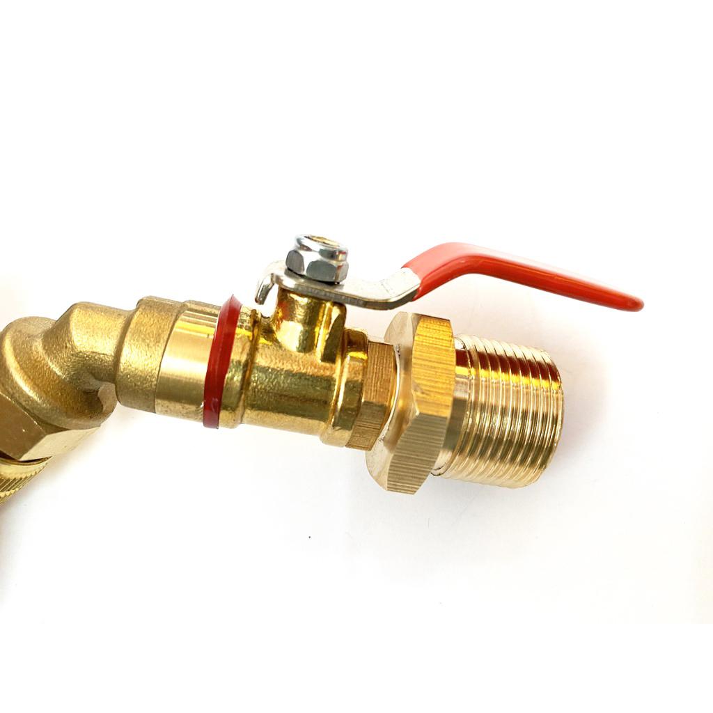 Béc rửa máy lạnh loại cong – đầu ngắn dùng cho máy rửa xe chỉnh áp – có thể chỉnh tia nước ren ngoài 22mm C0004-12