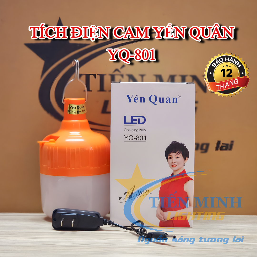 ĐÈN TÍCH ĐIỆN CAM YẾN QUÂN 50W YQ-801, 80W YQ-802, SIÊU SÁNG, THỜI GIAN SỬ DỤNG LÂU