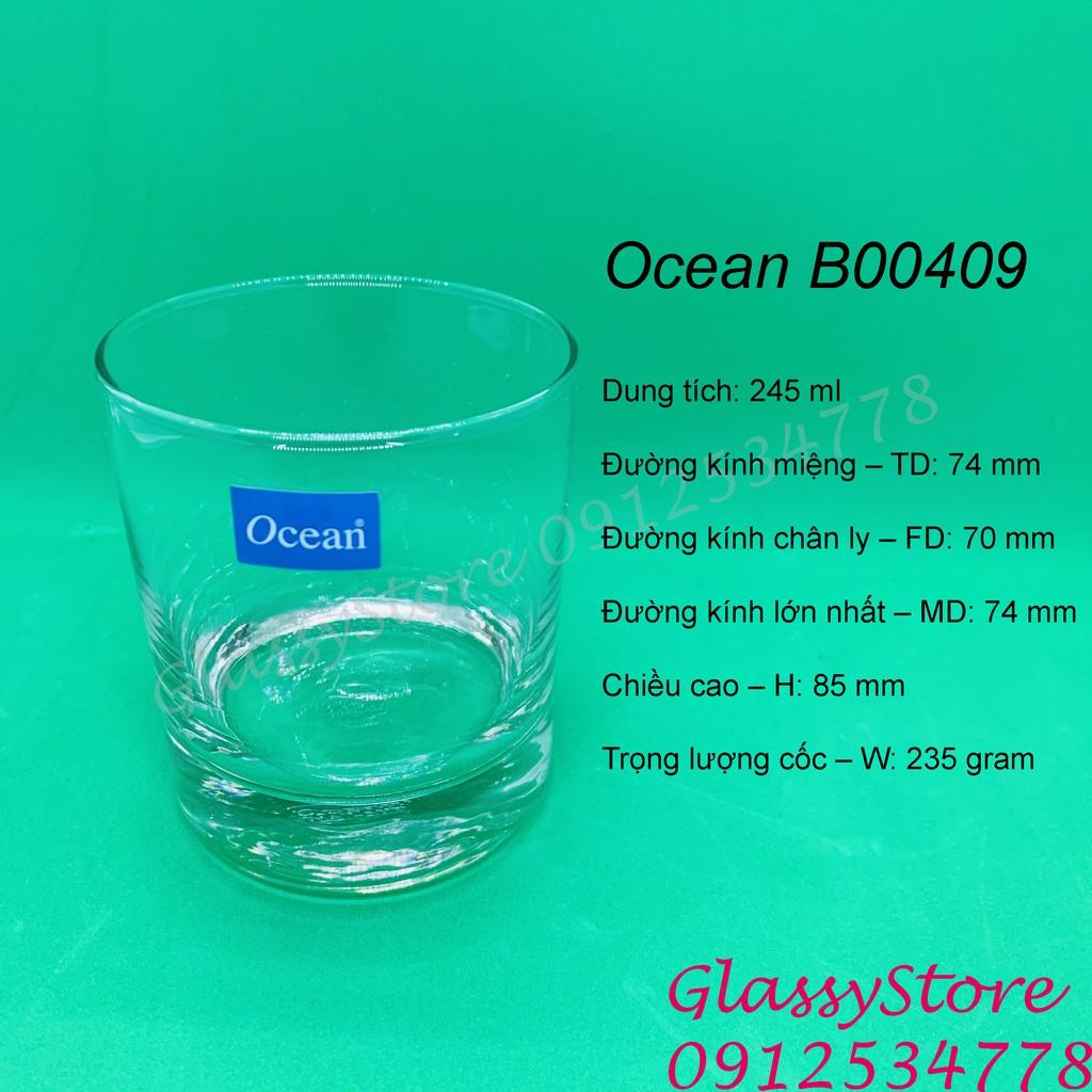 Ly thủy tinh Ocean Rock San Marino – B00409 – 245ml / B00411 – 290ml