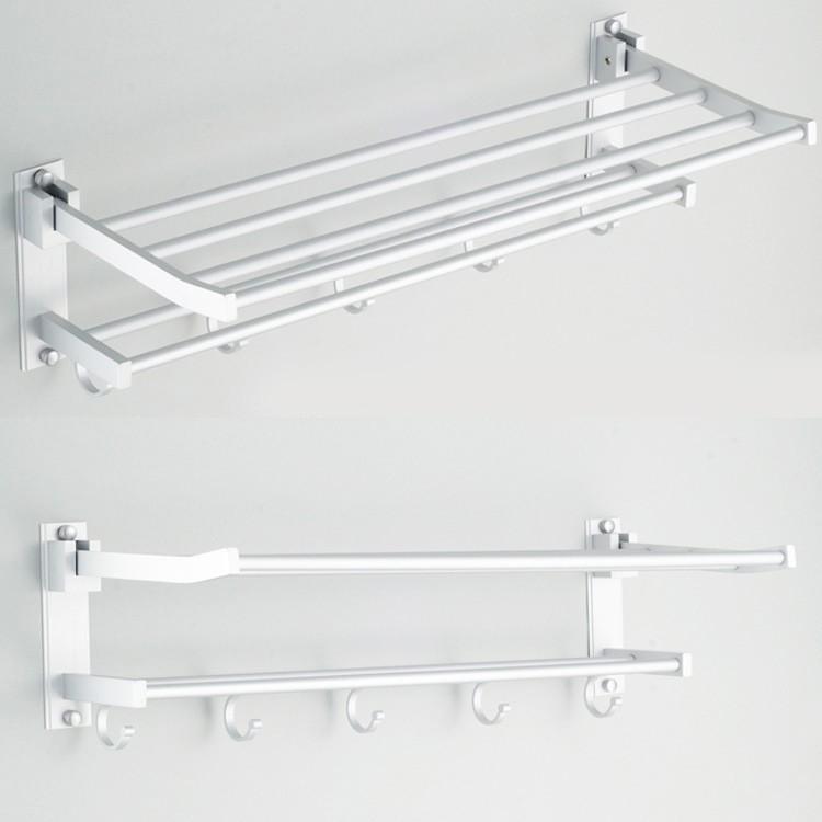 Giá kệ nhà tắm 2 tầng hợp kim nhôm cao cấp - giá để đồ nhà tắm - giá treo khăn nhà tắm cao cấp - ke nha tam