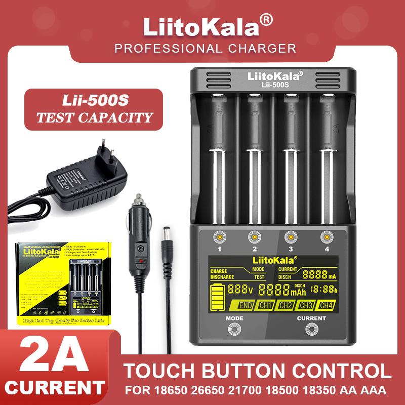 Liitokala lii-500 lii-pd4 lii-500s LCD 3.7V 18650 18350 18500 21700 20700B 20700 14500 26650