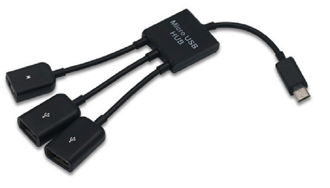 Cable OTG HUB Micro USB 2 đầu USB