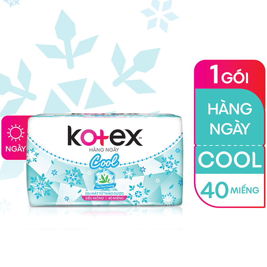 Băng Vệ Sinh Kotex Hằng Ngày Cool 40 miếng