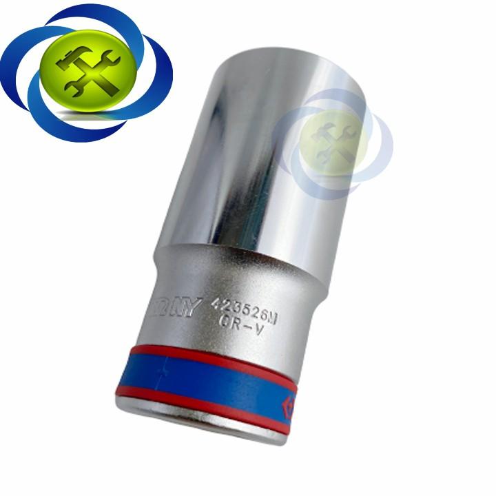 Tuýp trắng dài 23mm Kingtony 423523M 1/2 loại 6 cạnh