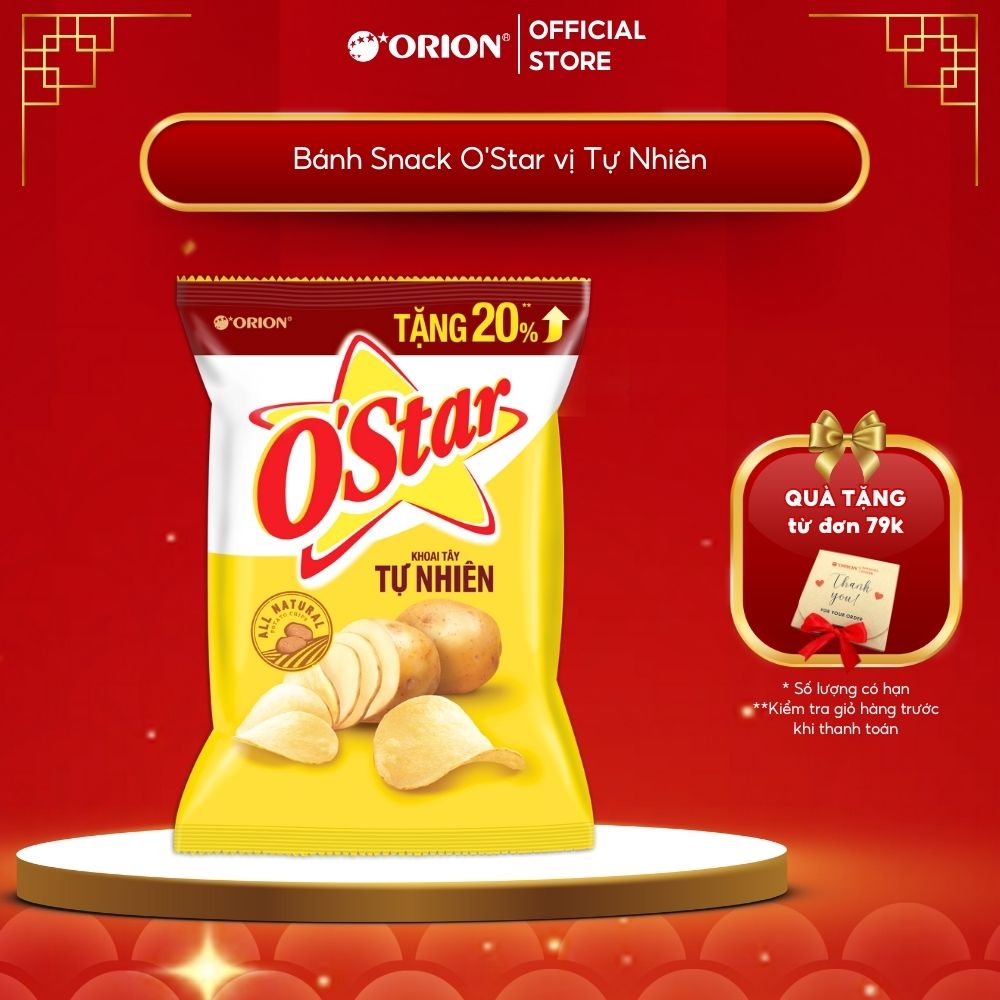 Bánh Snack ORION O'Star vị Tự Nhiên 63G