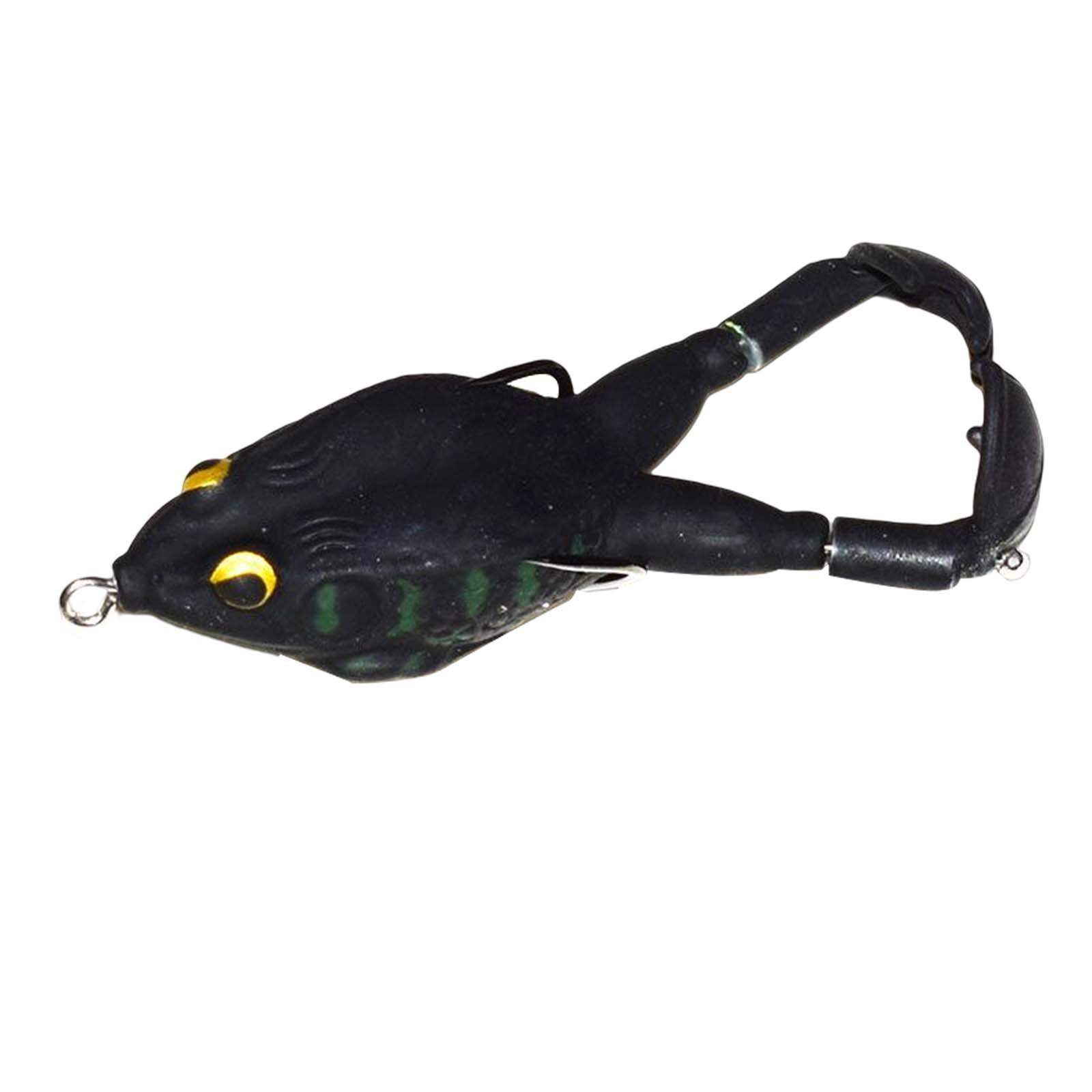 Frog Soft Silicone Baits Shad Fishing Lures Fishing Tackle, Artificial Prop Trolling Lure, Fishing Frog Lures Jigging for Trout Pike Accessory