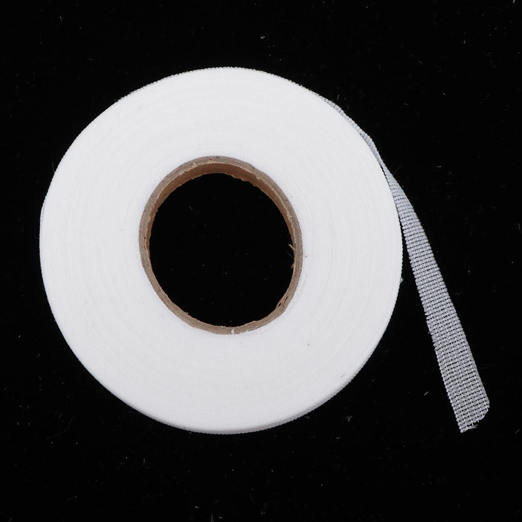 2pcs Sticky Hemming Tape Ribbon Sewing Fabric Fusing Tapes 10mm White/Black