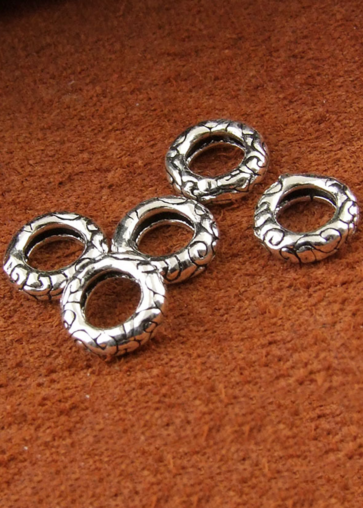 Combo 5 cái charm bạc chặn - Ngọc Quý Gemstones